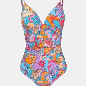 CUPSHE Floral One-Piece Swimsuit